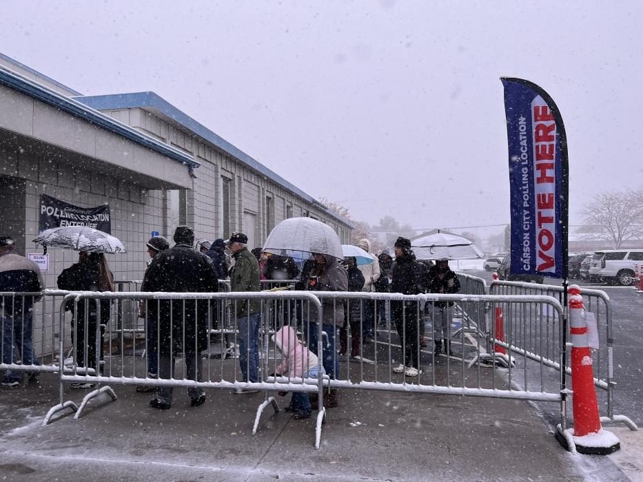 Voters brave the storm on Election Day