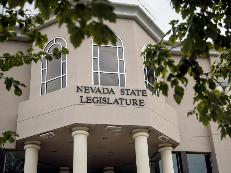 The Nevada State Legislature building in Carson City as seen on Monday, Aug 14, 2017. (Jeff Scheid/The Nevada Independent)
