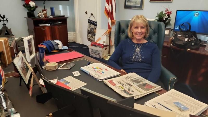 Nevada Secretary of State Barbara Cegavske at an interview in her office in Carson City on Dec. 13, 2022.