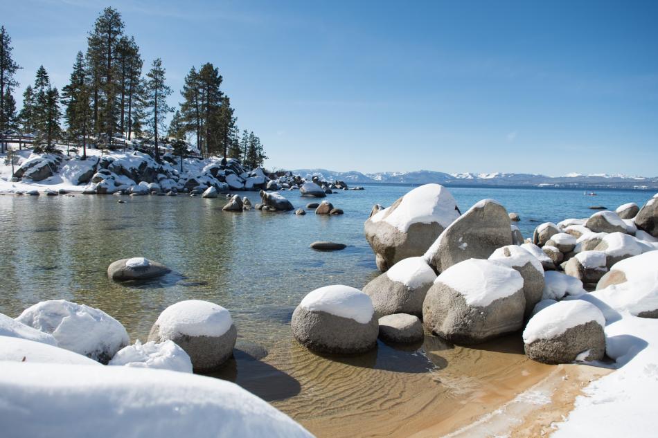 Lake Tahoe Nevada State Park in Incline Village on Friday, Jan. 20, 2023. (David Calvert/The Nevada Independent)
