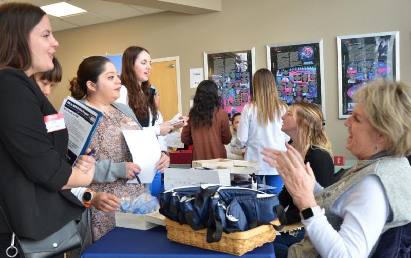 Students met with hospital and health care representatives at WNC Nursing's Job Fair on the Carson City campus.