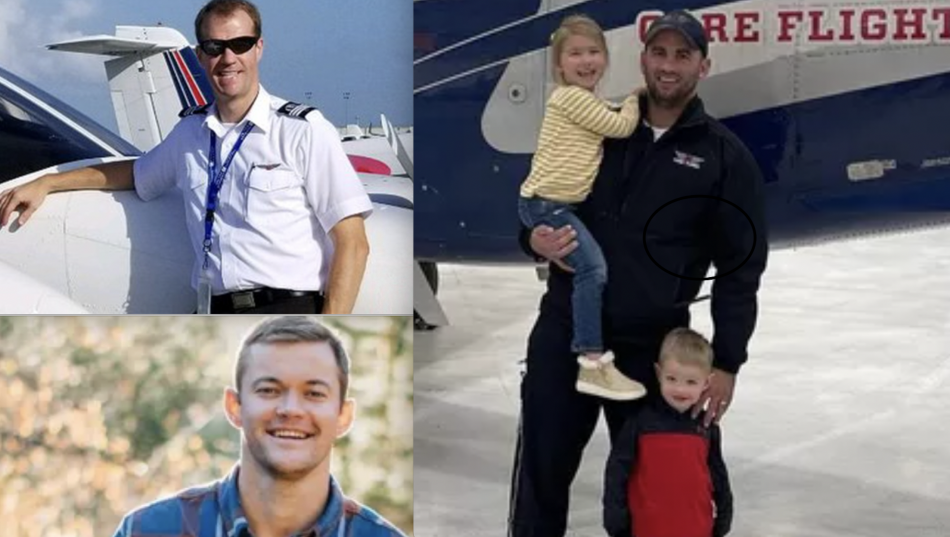 Clockwise: Pilot Walton, RN Pricola, and Paramedic Walton
