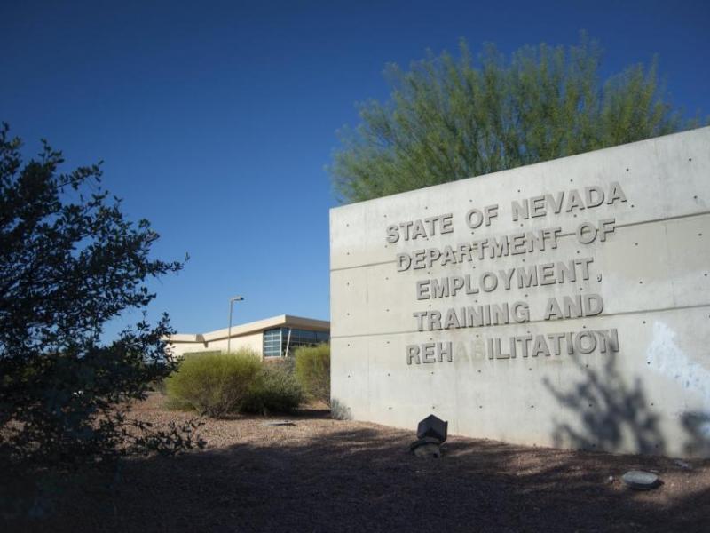 Signage as seen at the Nevada Department of Employment, Training and Rehabilitation. (Daniel Clark/The Nevada Independent)