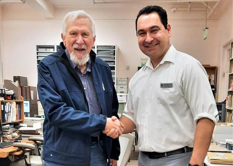 Robert “Bob” Nylen and Museum Director Josh Bonde.