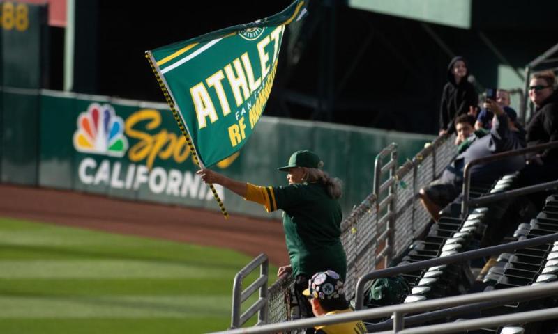 The Oakland Athletics play the Texas Rangers at the Oakland Coliseum in Oakland, Calif. David Calvert/The Nevada Independent