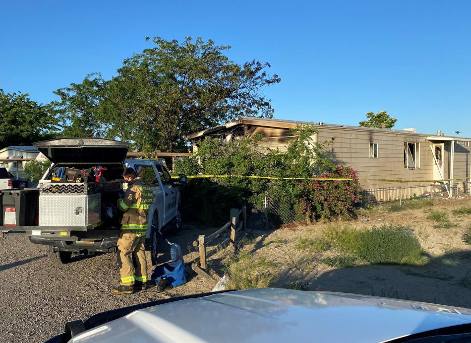 Two juveniles and an adult died in the fire. Photo via Nevada State Fire Marshal.