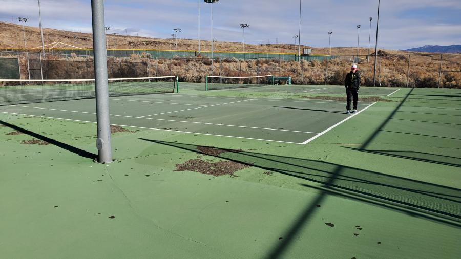 Court conditions at Centennial.