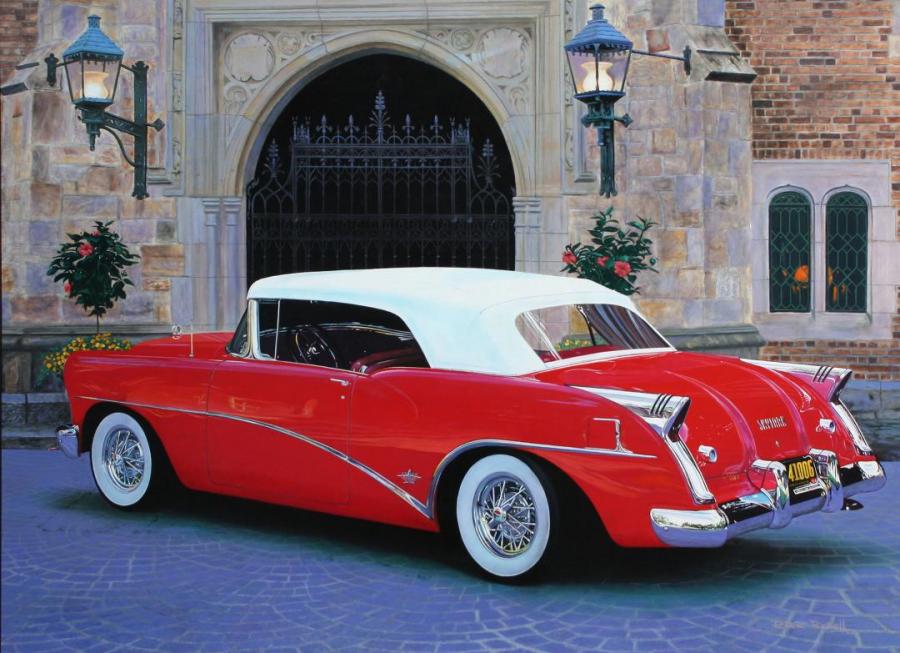 "American Beauty" oil by Bob Bucknell
