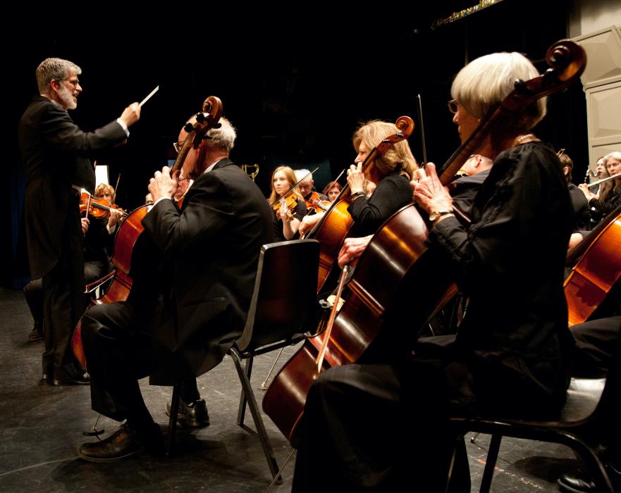 Carson City Symphony on stage at the Carson City Community Center.
