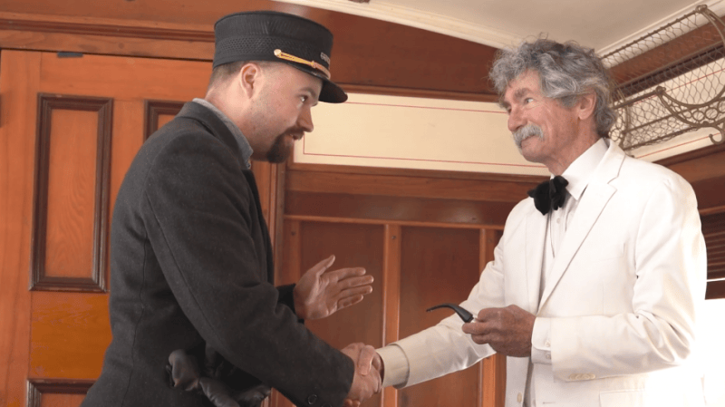 McAvoy offers a friendly handshake earlier this year.