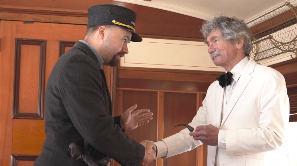 McAvoy offers a friendly handshake earlier this year.