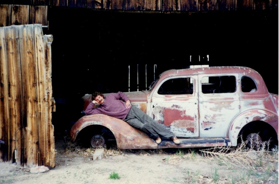 McAvoy as seen in this old barn, on this old car in this old photo circa 1993.