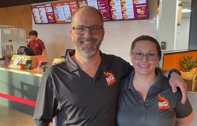Franchise owner Damon Kreizenbeck and Manager Barbara McGarvey.