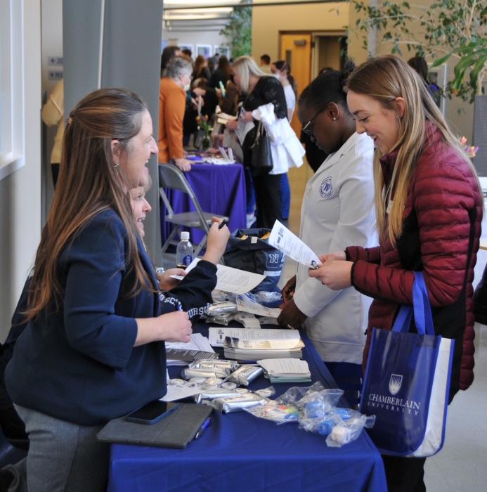 Photo from WNC. The annual WNC Nursing Job Fair provides nursing students the opportunity to meet with representatives.