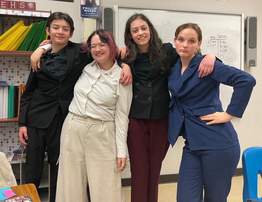 Tommy, Pebble, Lexi. and Claire after PF semi finals