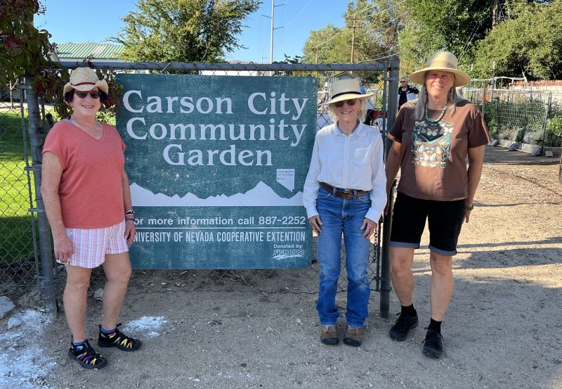 Carson City Master Gardeners: Judy J. Sandra L. (Student), and Jen B.