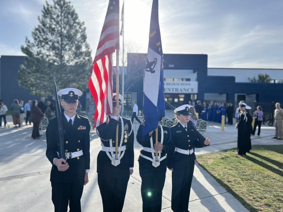 CHS was honored as a Purple Star School on Wednesday morning.