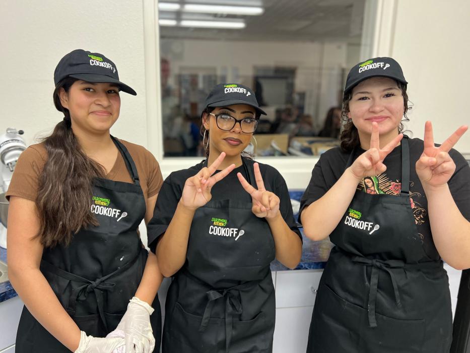 Yaslin Castaneda-Rodriguez, Nevaeh Ellis and Jimena Lara.