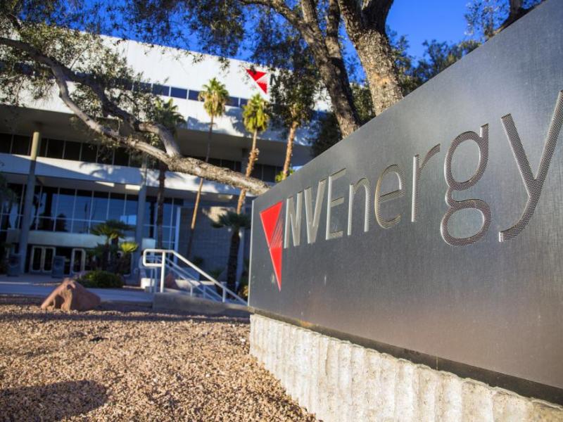 NV Energy's corporate headquarters in the 2017 file photo. (Jeff Scheid/The Nevada Independent)