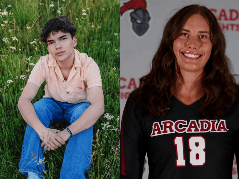 Michael Hoffer, left, and Chana Rothschild, right, are 2024 GNCU Scholarship recipients.