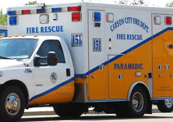 Carson City emergency crews respond to South Carson Street accident