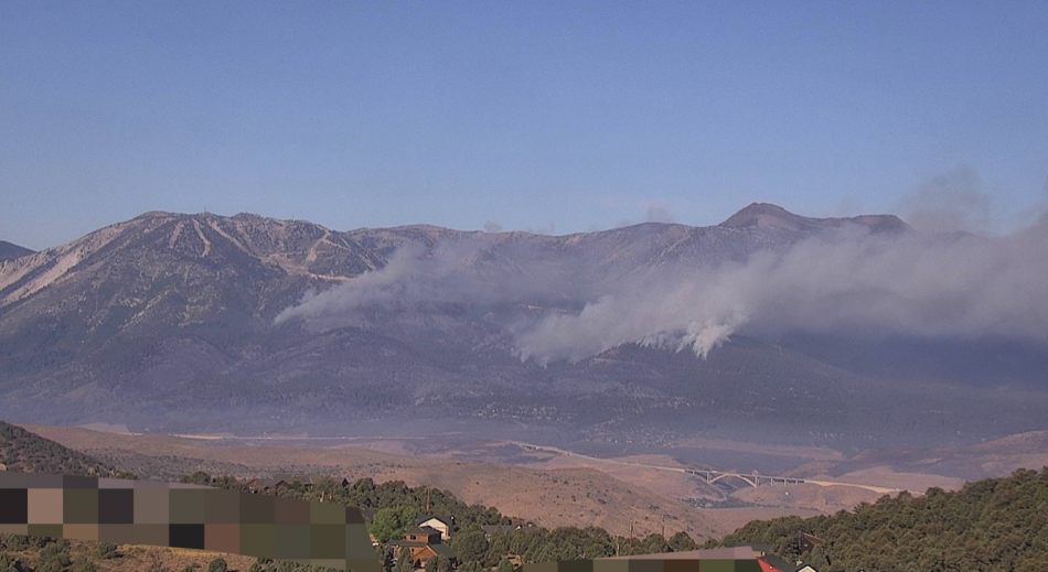 Davis Fire Tuesday morning via alertwildfire.org cam