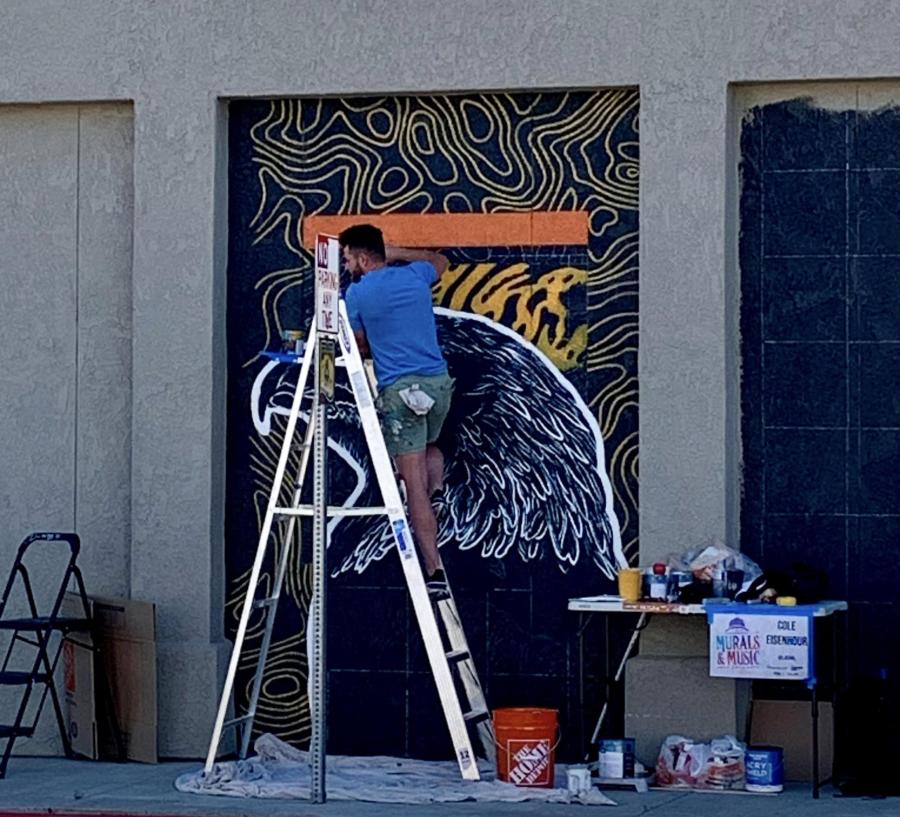 Mural by Cole Eisenhour (Utah) on Washington