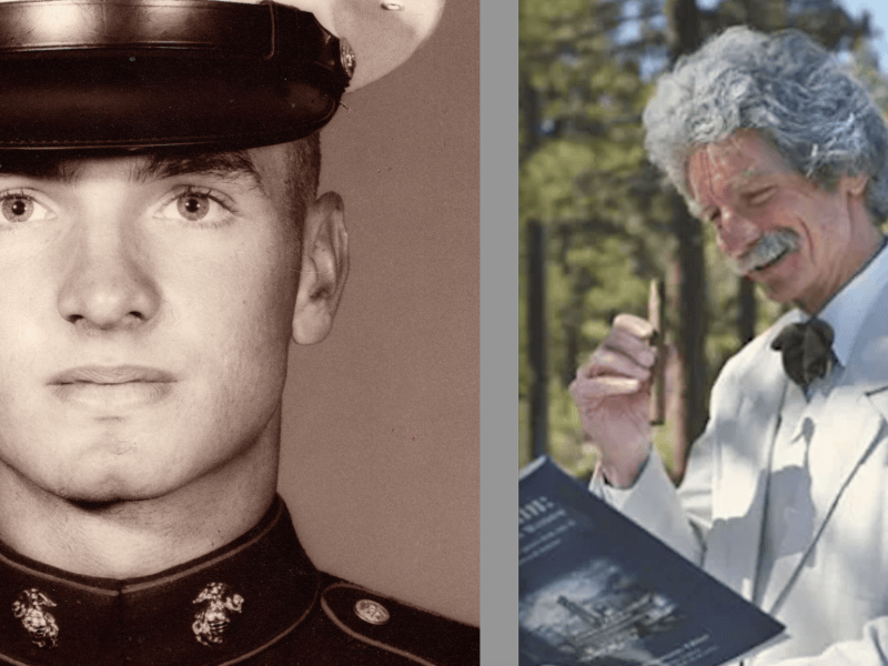 McAvoy in the U.S. Marine Corps and McAvoy in recent times.