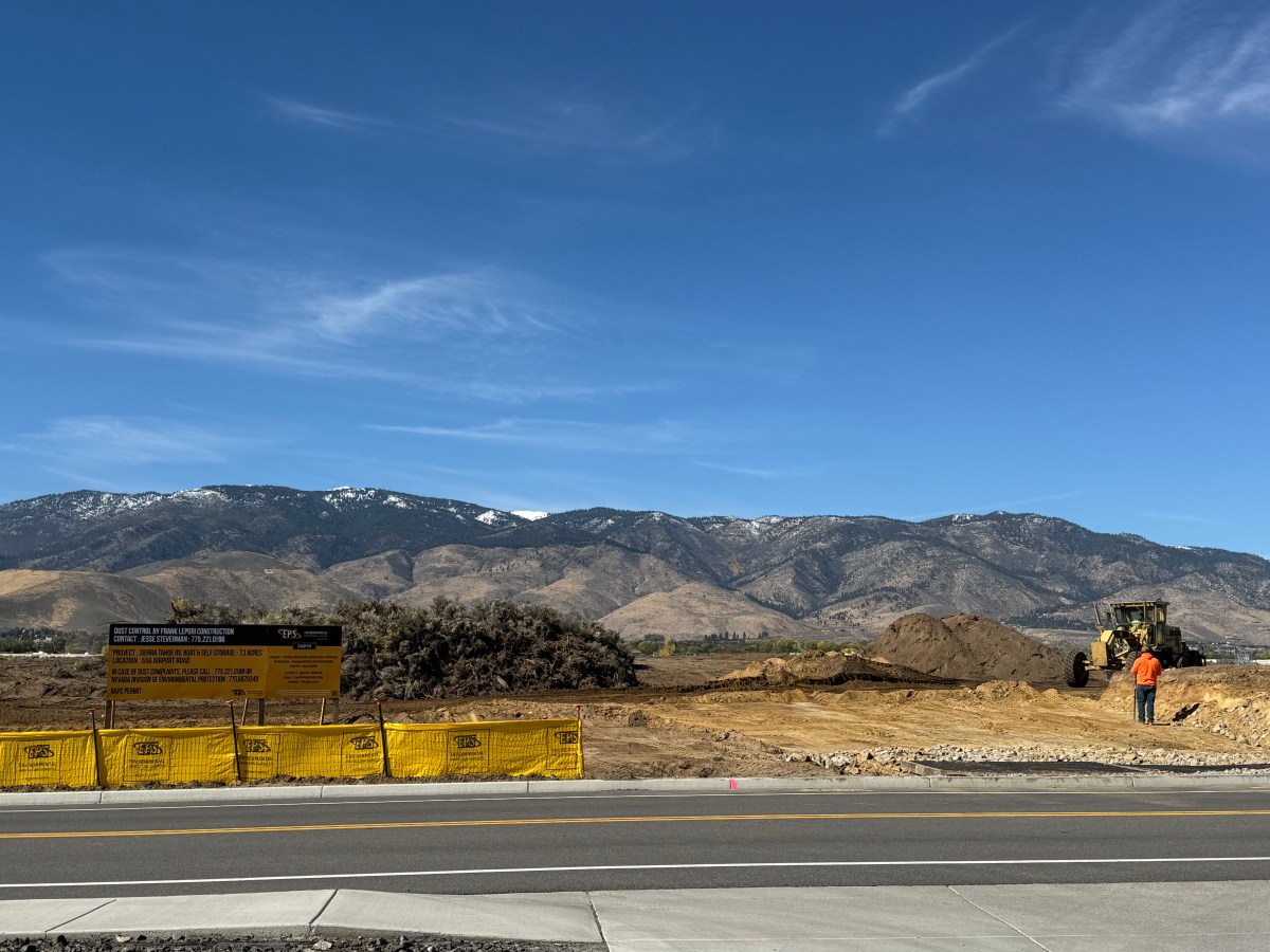What’s going up now? RV & Boat storage being built near wetlands across from Nevada Humane Society 