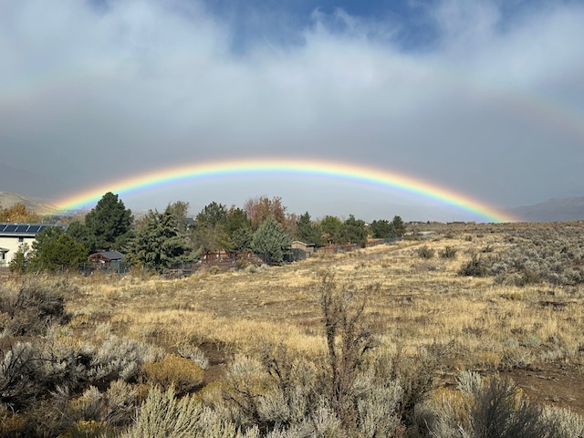Photos: Even wind can't budge this rainbow over Carson City - Carson Now