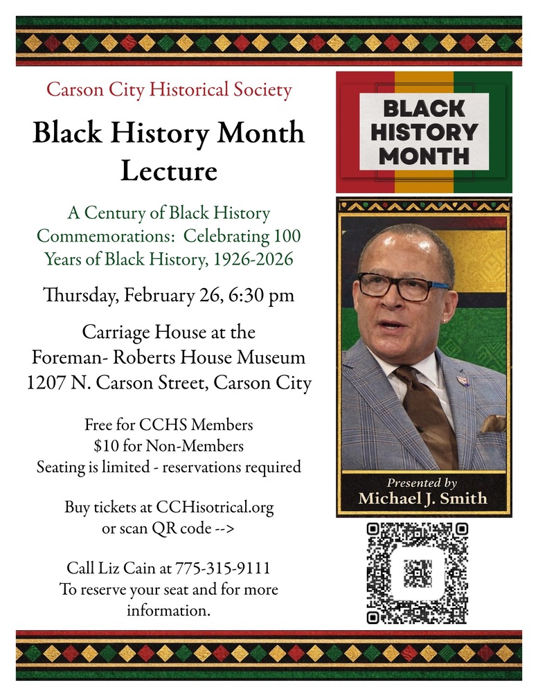 Century of Black History takes center stage at Carson City Historical Society on Feb. 26