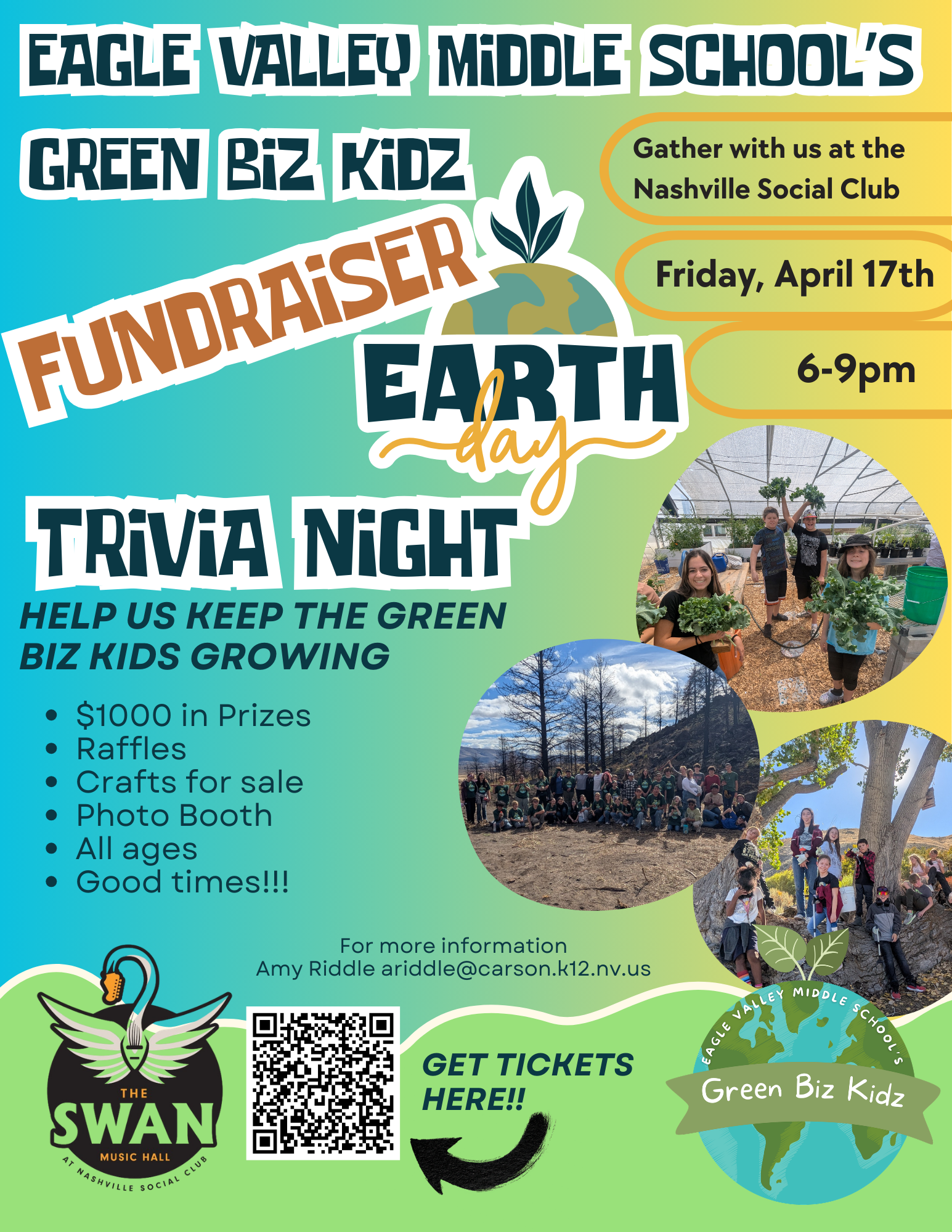 Eagles Valley Middle ‘Green Biz Kidz’ Invite Community to Trivia Night fundraiser at Nashville Social Club