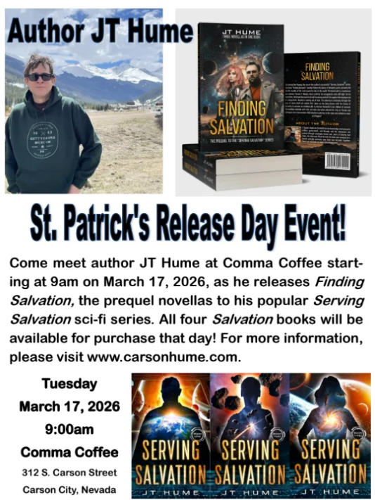 Book signing event Tuesday at Comma Coffee in downtown Carson City