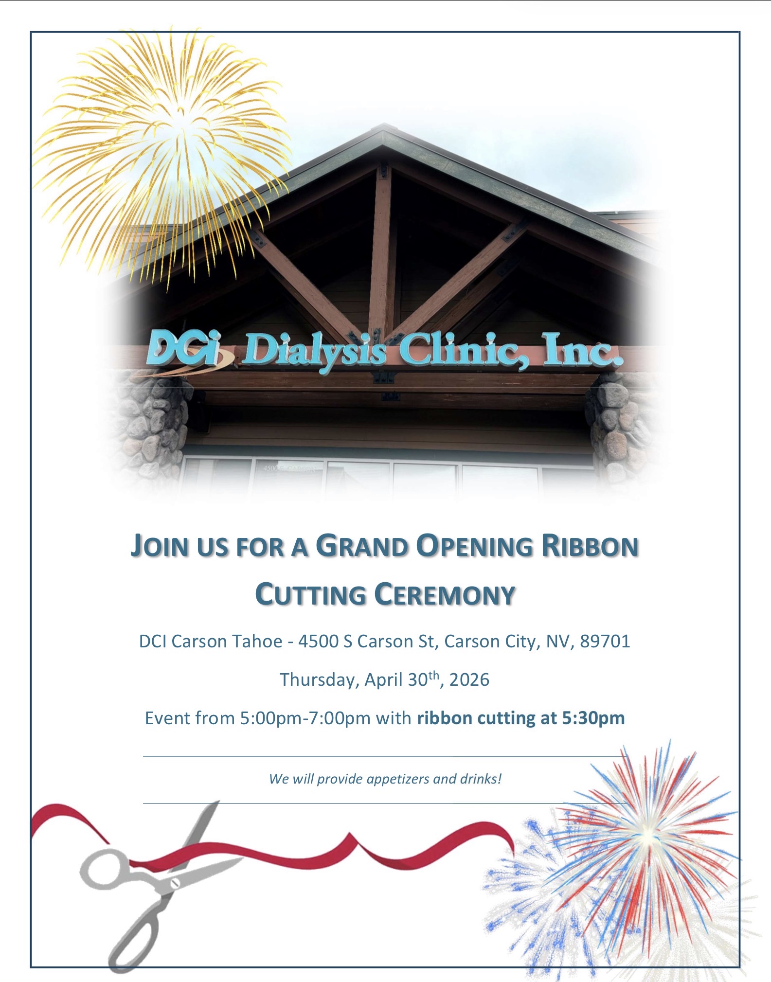 Dialysis Clinic, Inc (DCI) Announces Grand Opening of New Non-Profit Clinic in Carson City