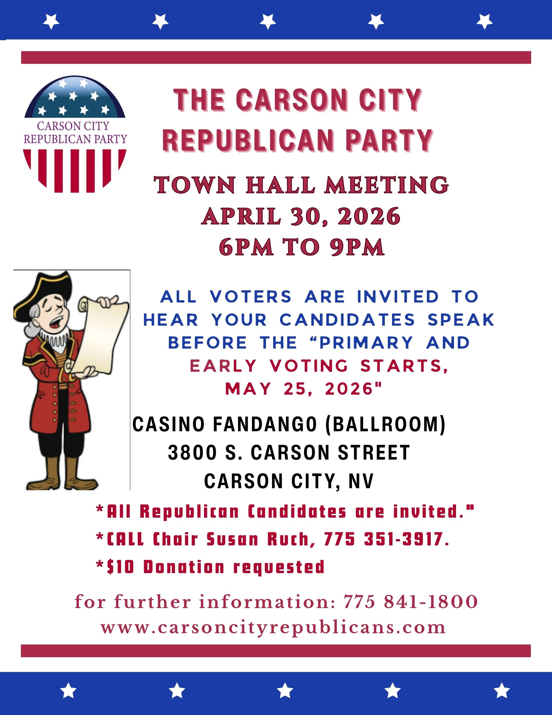 Carson City Republican Party Town Hall Meeting