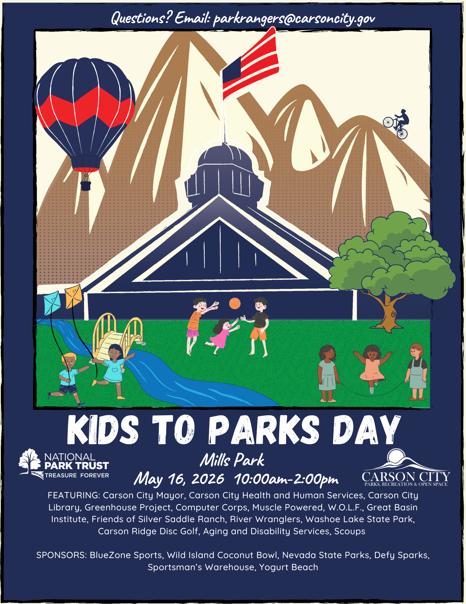 Carson City ‘Kids to Parks Day’ happening May 16 at Mills Park