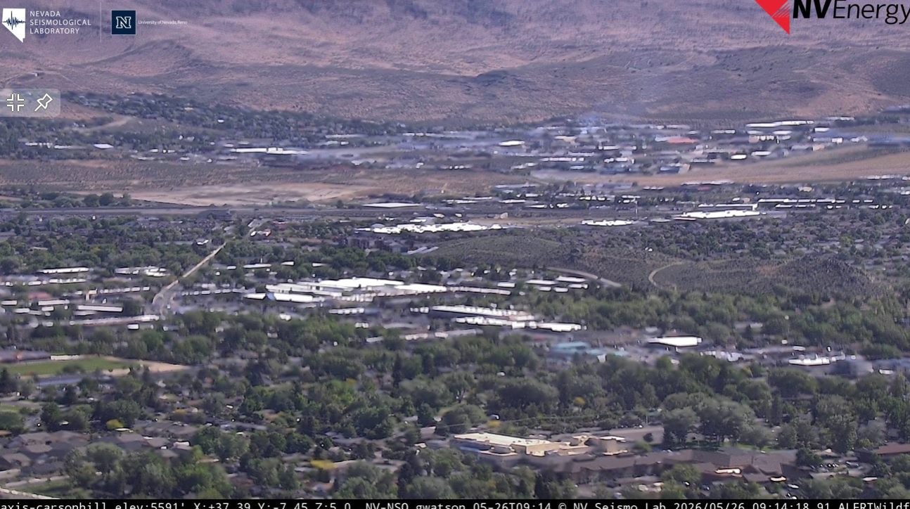 Carson City Fire Department knock down brush fire off Conestoga Drive
