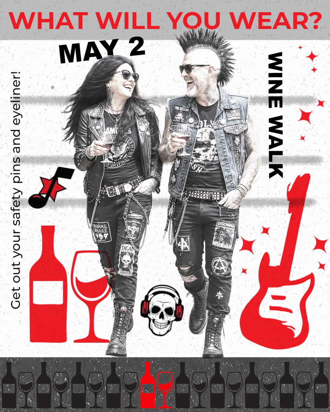 Carson City Wine Walk happening Saturday with Punk Rock Revival theme