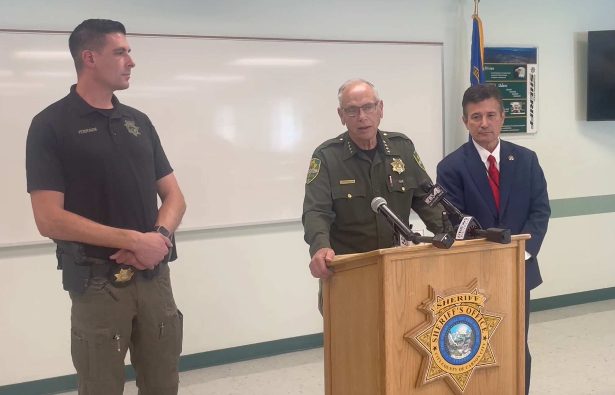 VIDEO: Carson City Sheriff, U.S. Marshal address Monday's AMBER Alert in abduction of child by her father