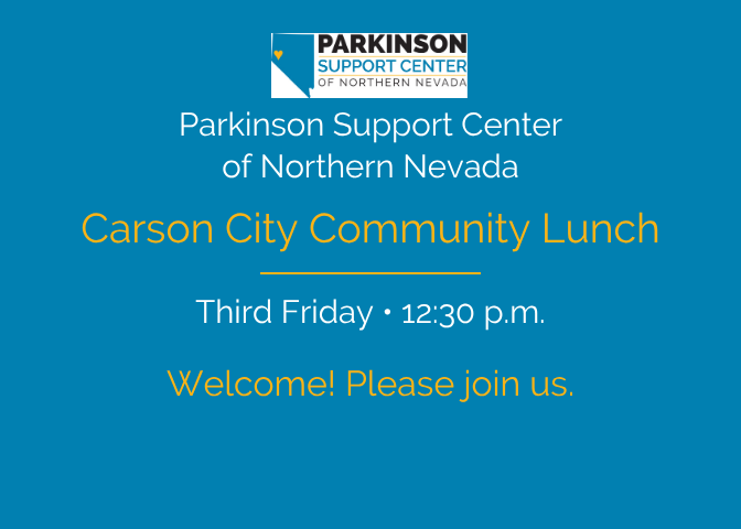 PSCNN’s Parkinson Community Group Lunch – Third Friday Every Month