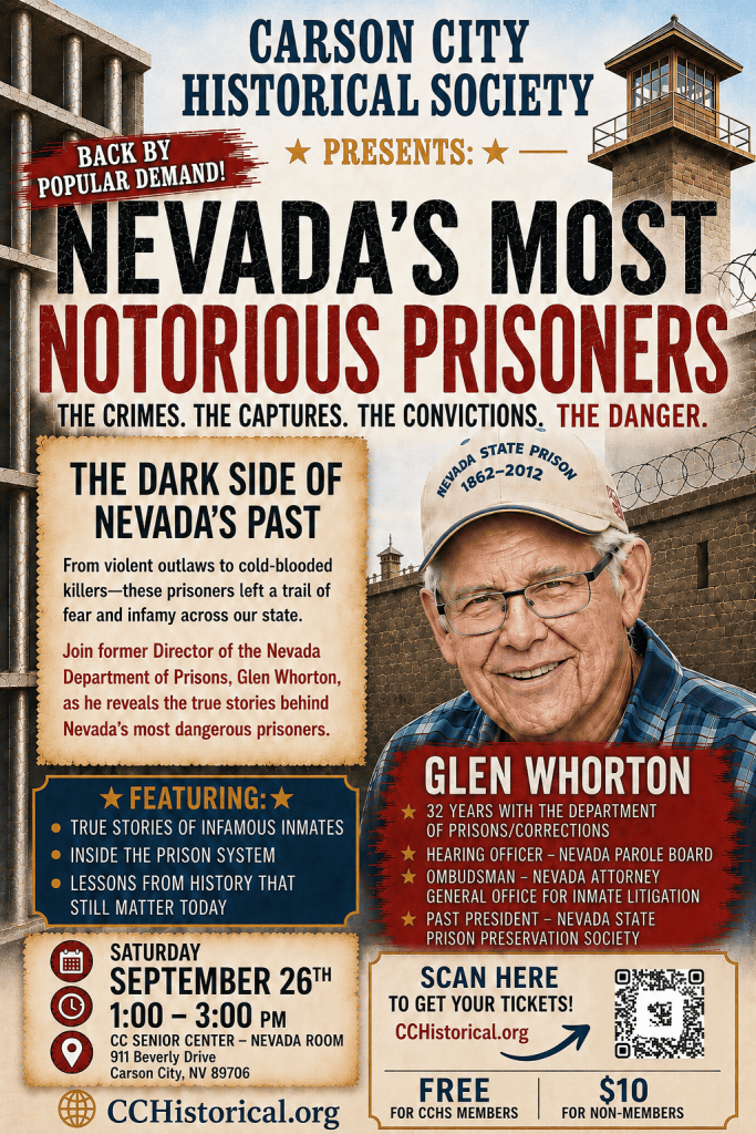 Inside Nevada’s Darkest Past: Glen Whorton Reveals the Stories of the State’s Most Notorious Prisoners