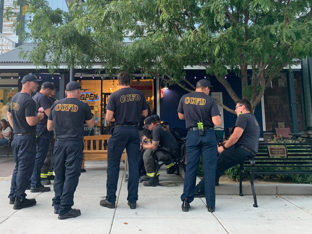 Reader Photo: Carson City firefighters cool off with an ice cream break
