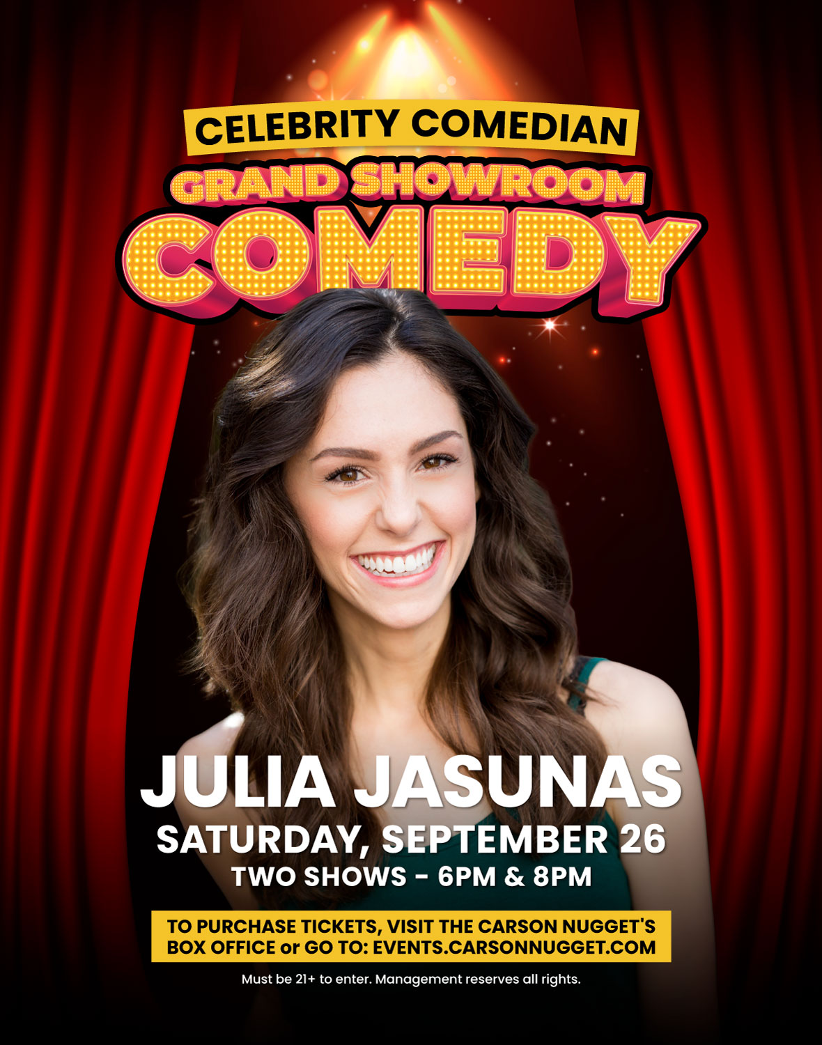 Grand Showroom Comedy – Julia Jasunas