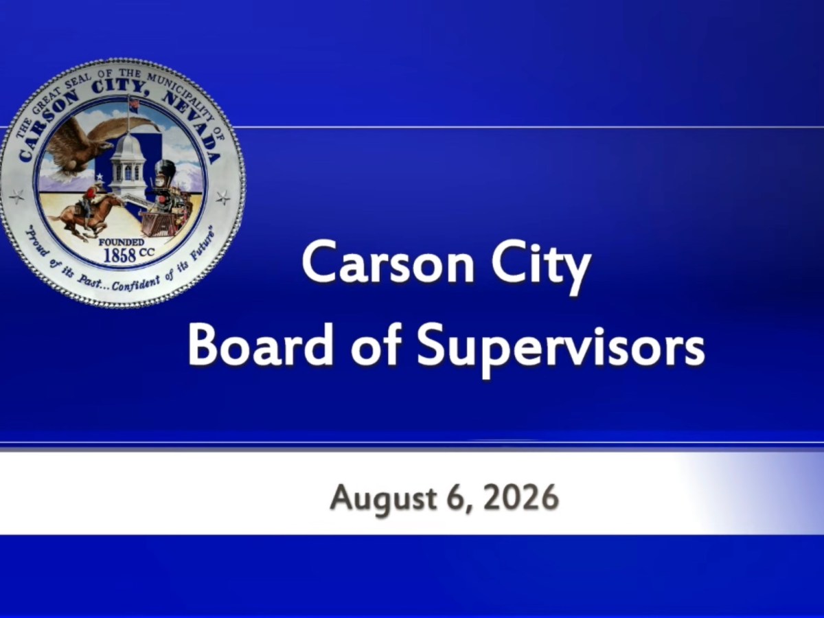 Watch it here: Carson City Supervisors meeting happening now