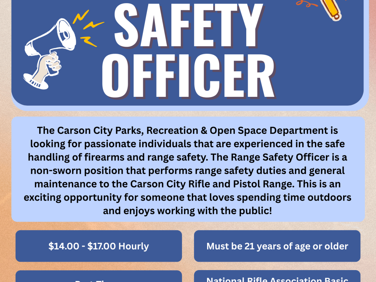 Carson City Parks, Recreation & Open Space Department Now Hiring Range Safety Officers