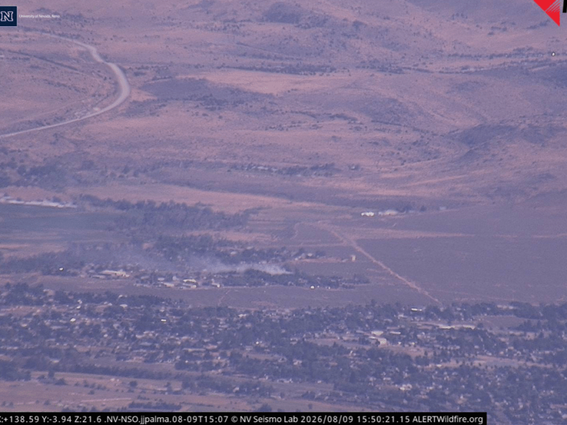 Structure fire in Gardnerville Ranchos area starts vegetation fire