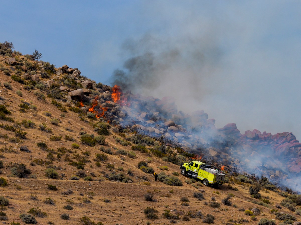 UPDATE: Forward progress stopped on brush fire in Goni hills area in north Carson City