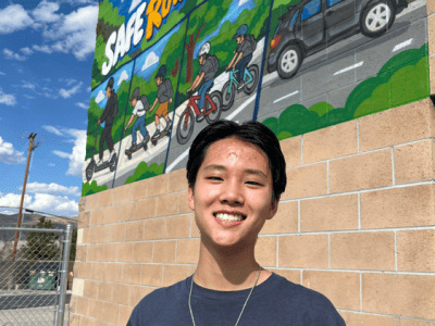 Carson City student’s safe transportation art comes to life at Carson City Murals and Music Festival