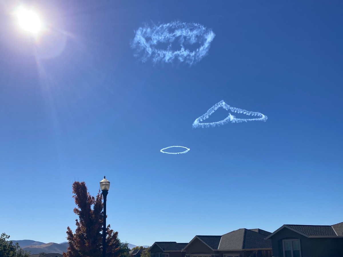 Reader Photos: More from Saturday’s skywriting over Carson City