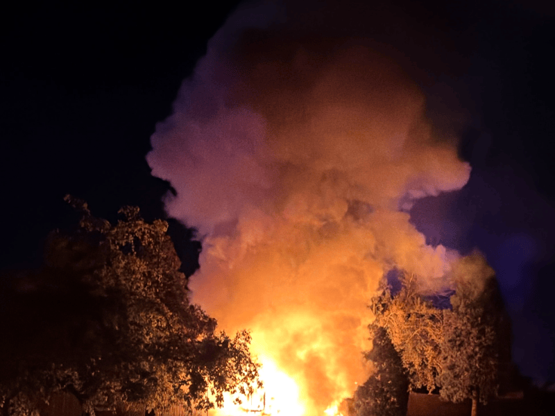 Carson City Fire Department respond to 2-alarm Kitchen Drive structure fire